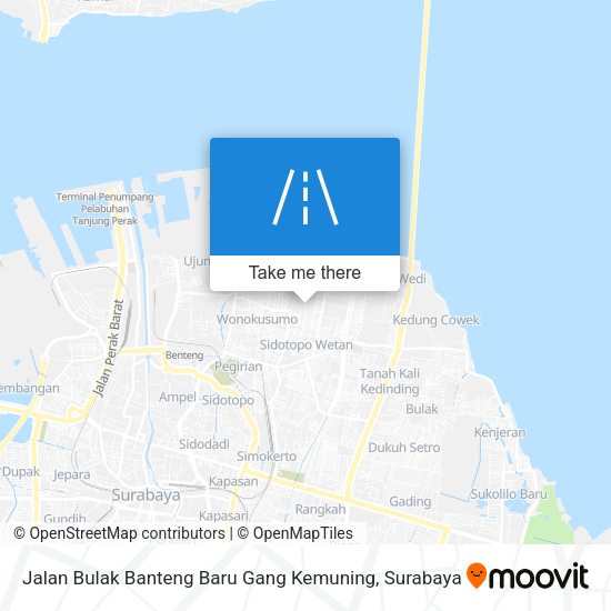 Jalan Bulak Banteng Baru Gang Kemuning map