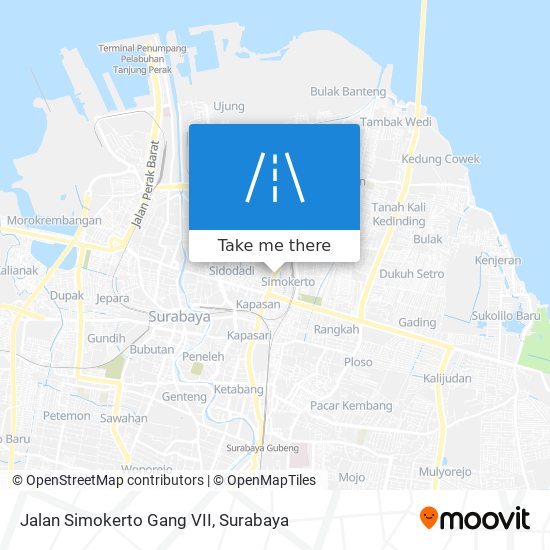 Jalan Simokerto Gang VII map