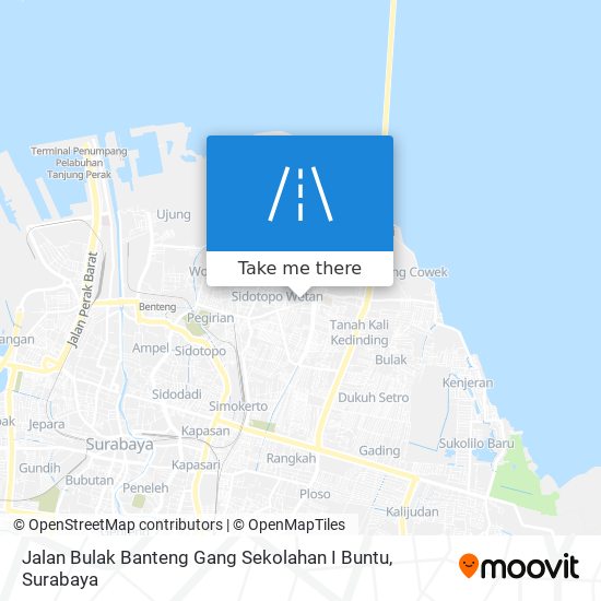 Jalan Bulak Banteng Gang Sekolahan I Buntu map