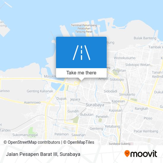 Jalan Pesapen Barat III map