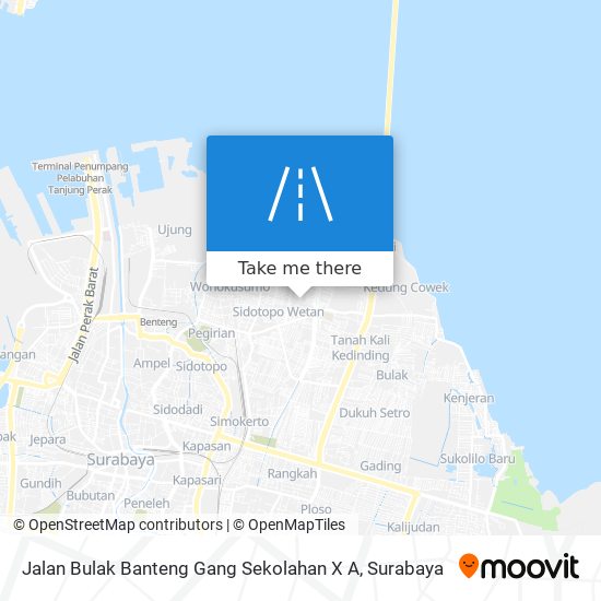 Jalan Bulak Banteng Gang Sekolahan X A map
