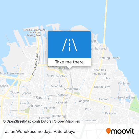 Jalan Wonokusumo Jaya V map