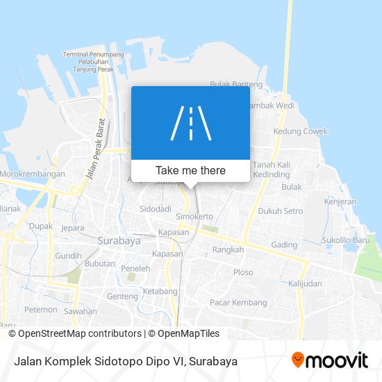 Jalan Komplek Sidotopo Dipo VI map