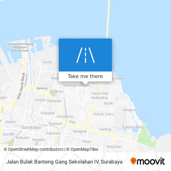 Jalan Bulak Banteng Gang Sekolahan IV map