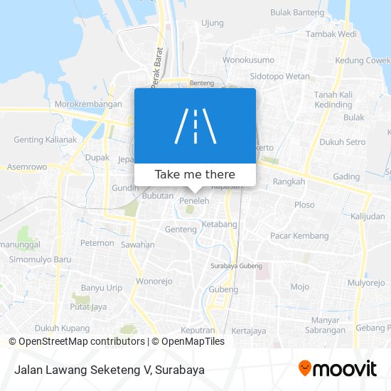 Jalan Lawang Seketeng V map