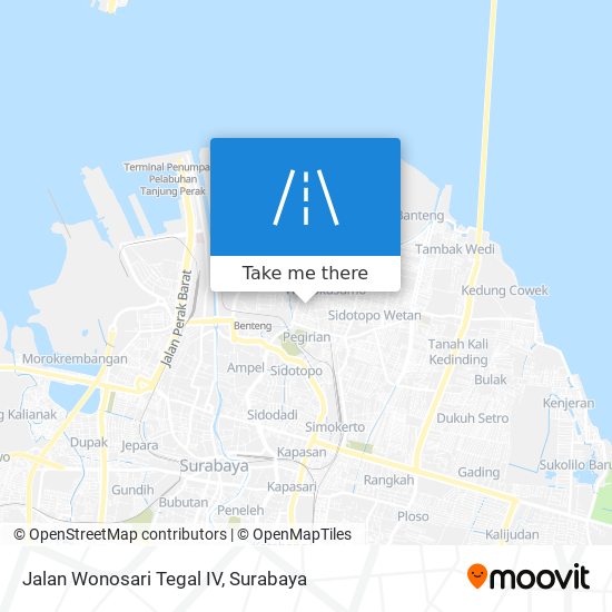 Jalan Wonosari Tegal IV map
