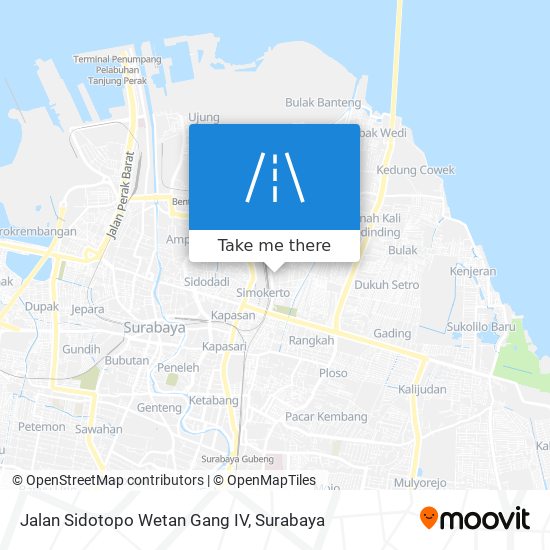 Jalan Sidotopo Wetan Gang IV map
