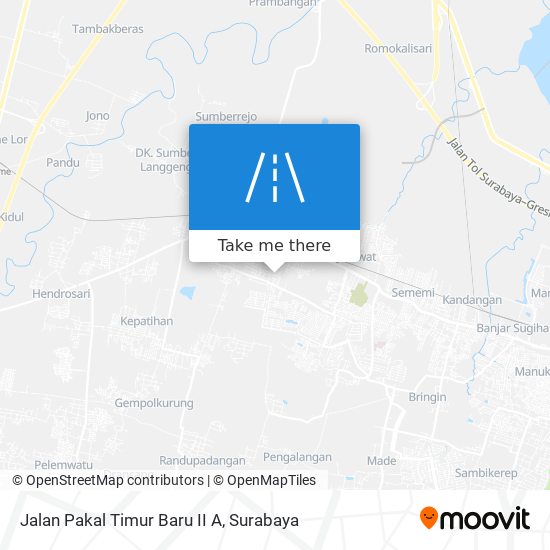 Jalan Pakal Timur Baru II A map