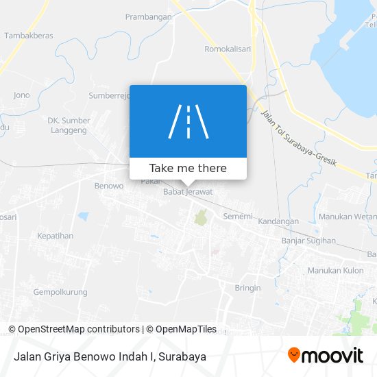 Jalan Griya Benowo Indah I map