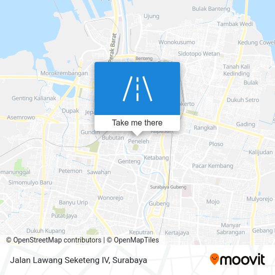 Jalan Lawang Seketeng IV map