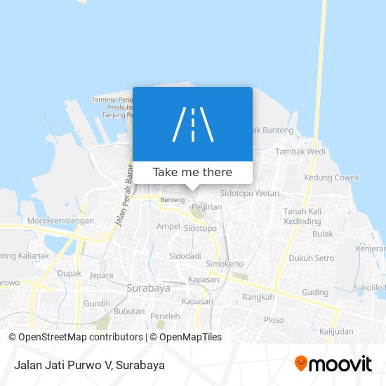 Jalan Jati Purwo V map