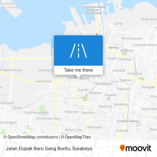 Jalan Dupak Baru Gang Buntu map