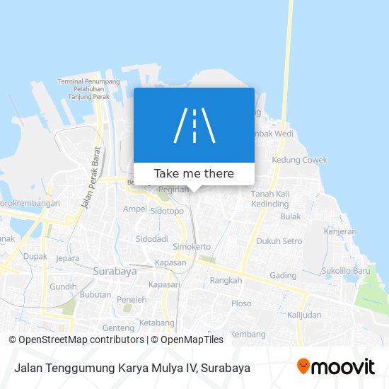 Jalan Tenggumung Karya Mulya IV map
