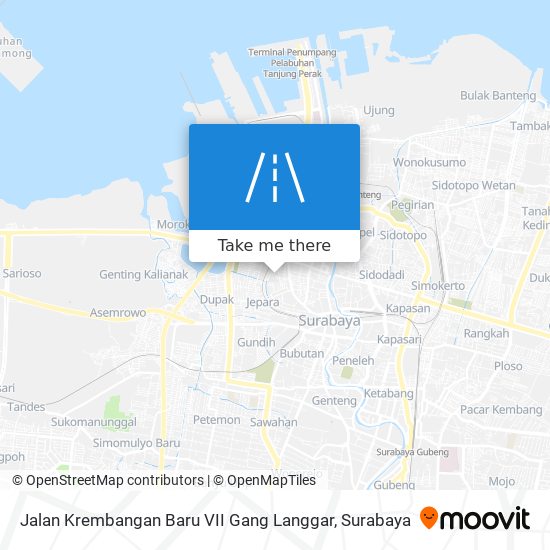 Jalan Krembangan Baru VII Gang Langgar map