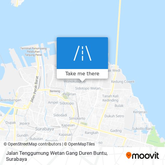 Jalan Tenggumung Wetan Gang Duren Buntu map