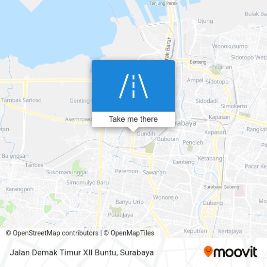 Jalan Demak Timur XII Buntu map