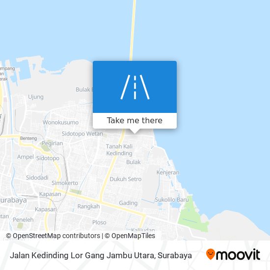 Jalan Kedinding Lor Gang Jambu Utara map