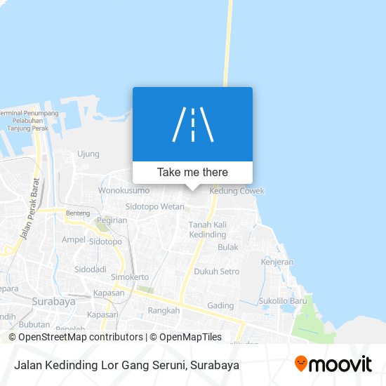 Jalan Kedinding Lor Gang Seruni map