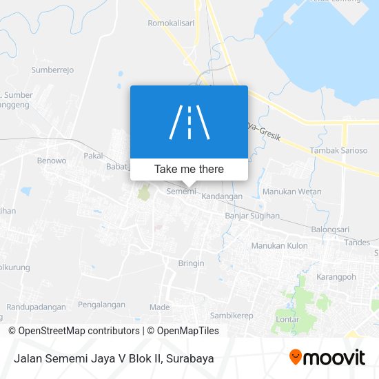 Jalan Sememi Jaya V Blok II map