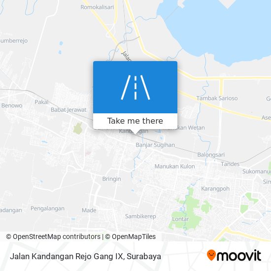 Jalan Kandangan Rejo Gang IX map