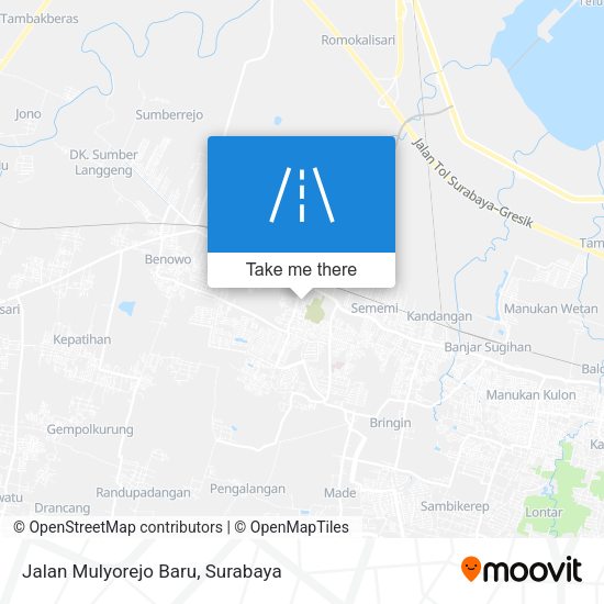 Jalan Mulyorejo Baru map