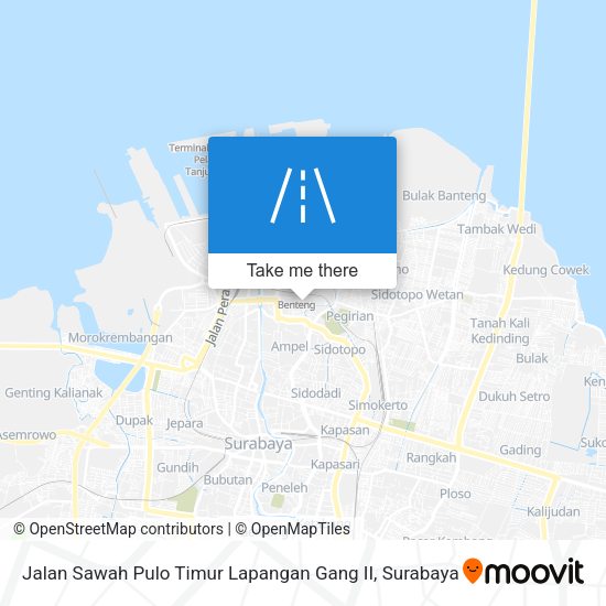 Jalan Sawah Pulo Timur Lapangan Gang II map