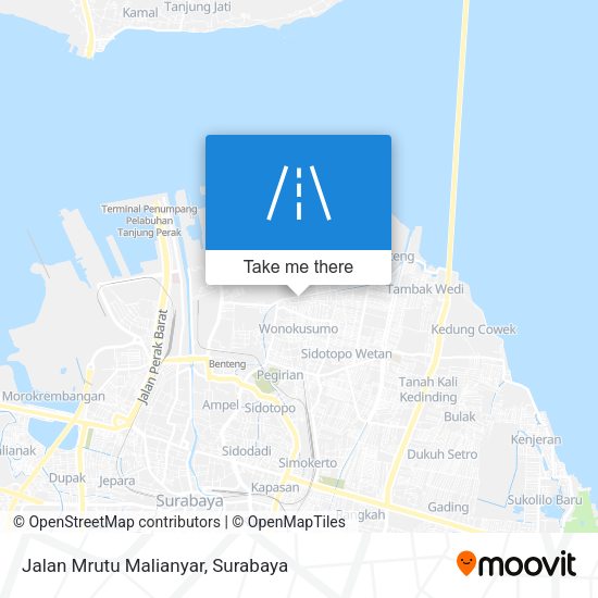 Jalan Mrutu Malianyar map