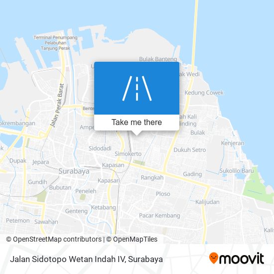 Jalan Sidotopo Wetan Indah IV map