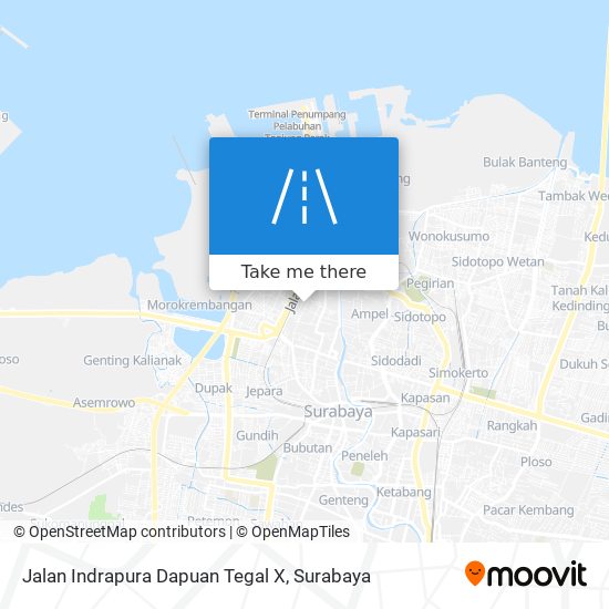 Jalan Indrapura Dapuan Tegal X map