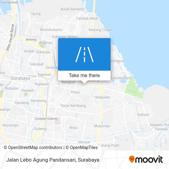 Jalan Lebo Agung Pandansari map