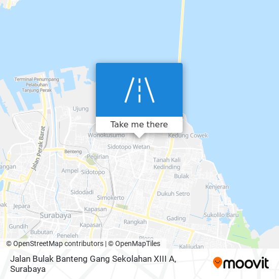 Jalan Bulak Banteng Gang Sekolahan XIII A map