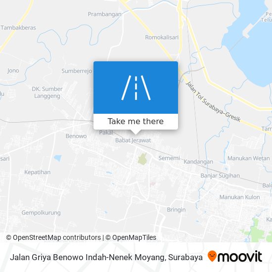Jalan Griya Benowo Indah-Nenek Moyang map