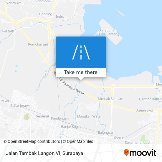 Jalan Tambak Langon VI map