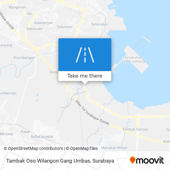 Tambak Oso Wilangon Gang Umbas map