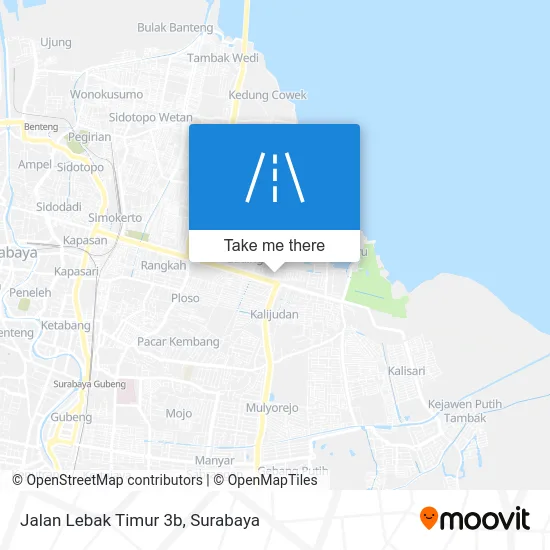 Jalan Lebak Timur 3b map