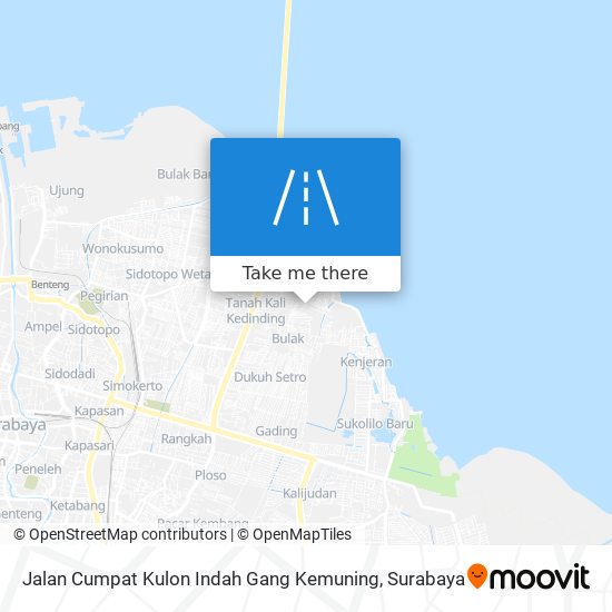 Jalan Cumpat Kulon Indah Gang Kemuning map