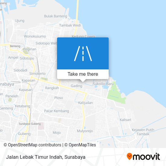 Jalan Lebak Timur Indah map