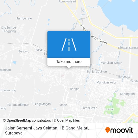 Jalan Sememi Jaya Selatan II B Gang Melati map