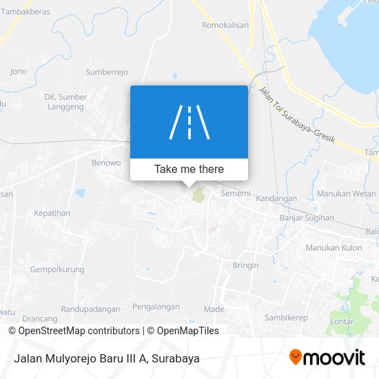 Jalan Mulyorejo Baru III A map