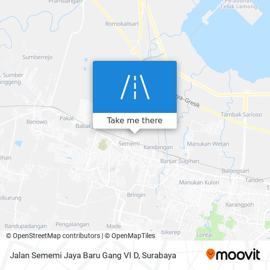 Jalan Sememi Jaya Baru Gang VI D map