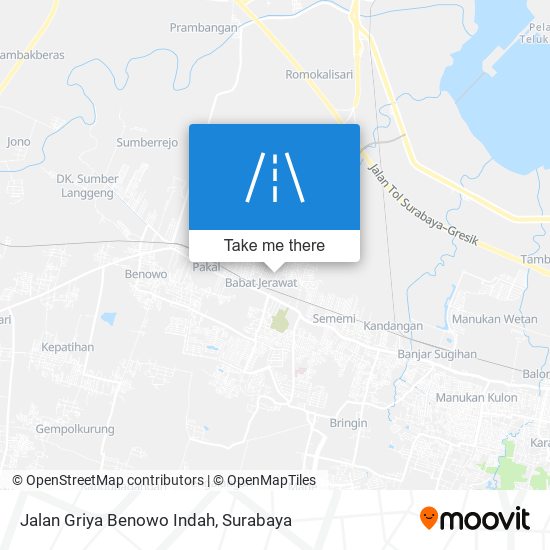 Jalan Griya Benowo Indah map