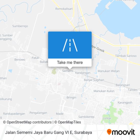 Jalan Sememi Jaya Baru Gang VI E map