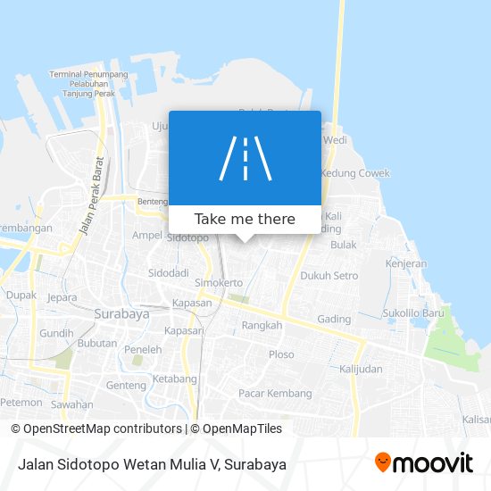 Jalan Sidotopo Wetan Mulia V map