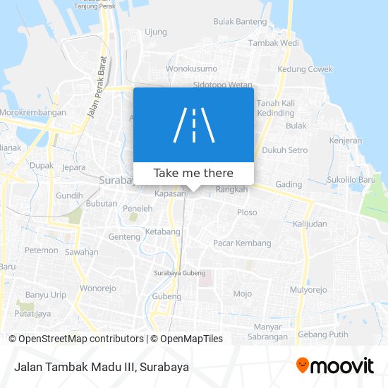 Jalan Tambak Madu III map
