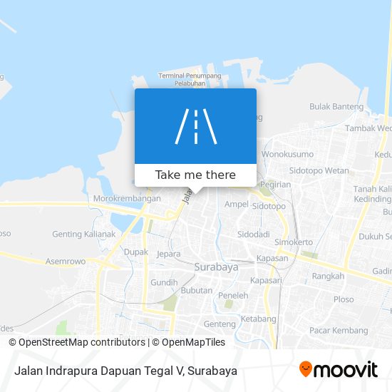 Jalan Indrapura Dapuan Tegal V map