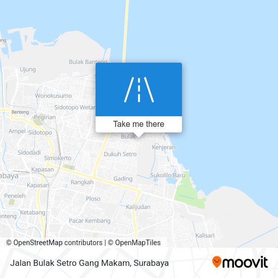 Jalan Bulak Setro Gang Makam map