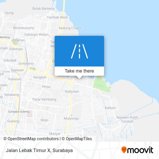 Jalan Lebak Timur X map