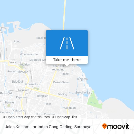 Jalan Kalilom Lor Indah Gang Gading map