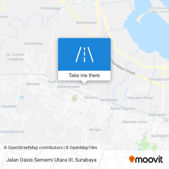 Jalan Oasis Sememi Utara III map