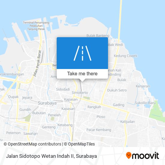 Jalan Sidotopo Wetan Indah II map